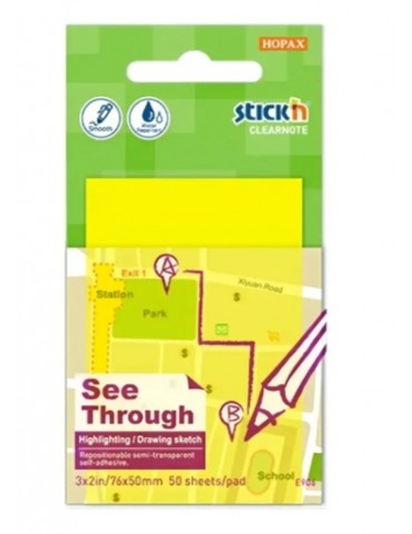 BLOCK STICK TRANSPARENTE 76X51